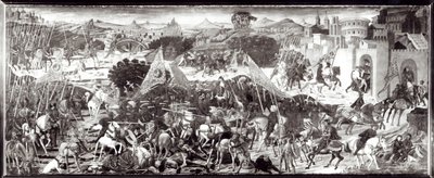 Romans and Gauls fighting or The Battle in front of the gates of Rome by Paolo Uccello